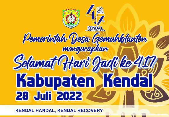 Selamat Hari Jadi ke-417 Tahun Kabupaten Kendal
